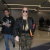 Khloe Kardashian arrive à l'aéroport de LAX à Los Angeles, le 22 janvier 2017