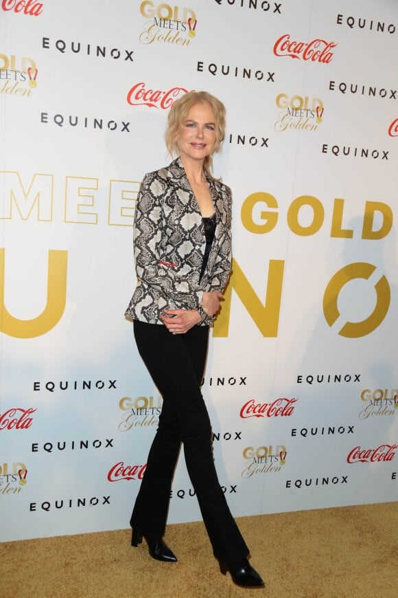 Nicole Kidman - Les célébrités arrivent à la soirée "Gold Meets Golden" au club Equinox à Los Angeles le 7 janvier 2017