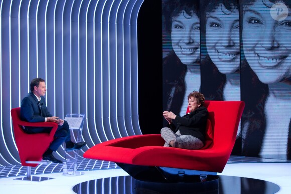 Exclusif - Enregistrement de l'émission "Le Divan" avec Roselyne Bachelot-Narquin en invitée et présentée par Marc-Olivier Fogiel. Le 13 janvier 2017. L'émission sera diffusée sur France 3 le 24 janvier 2017 © Cyril Moreau / Bestimage