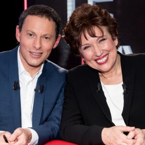 Exclusif - Enregistrement de l'émission "Le Divan" avec Roselyne Bachelot-Narquin en invitée et animée par Marc-Olivier Fogiel. Le 13 janvier 2017. L'émission sera diffusée sur France 3 le 24 janvier 2017 © Cyril Moreau / Bestimage