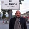 Philippe Bianchi, le père de Jules Bianchi, lors de l'inauguration de la rue Jules Bianchi à Nice le 23 janvier 2017, en hommage au pilote de F1 niçois victime d'un accident lors du Grand Prix du Japon et décédé des suites de ses blessures en juillet 2015.