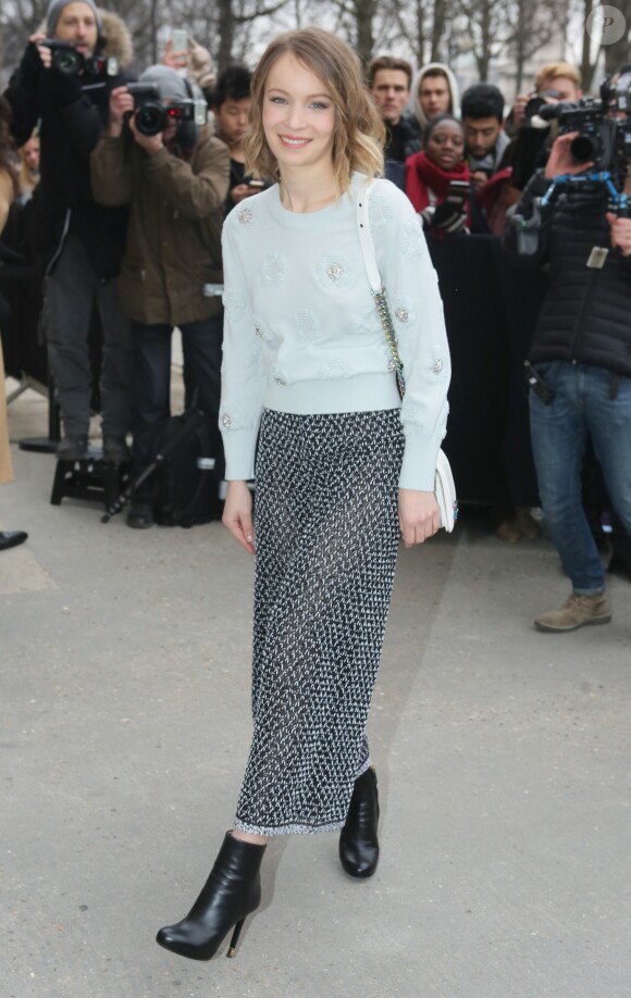 Diane Rouxel - 2e défilé de mode "Chanel", collection Haute-Couture printemps-été 2017 au Grand Palais à Paris. Le 24 janvier 2017 © CVS - Veeren / Bestimage