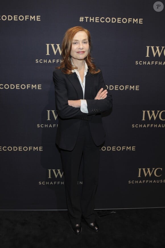 Isabelle Huppert au lancement de la collection Da Vinci du fabricant de montres de luxe suisse IWC Schaffhausen au salon international de la haute horlogerie (SIHH) à Genève, Suisse, le 17 janvier 2017.