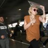 Paris Jackson arrive à l'aéroport de LAX à Los Angeles en provenance de Paris, le 24 janvier 2017