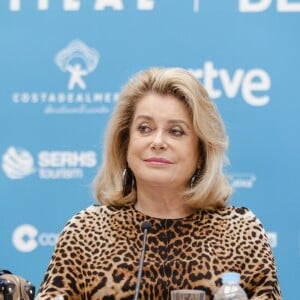 Catherine Deneuve en conférence lors du Festival International du Film de Almeria. Le 13 novembre 2016