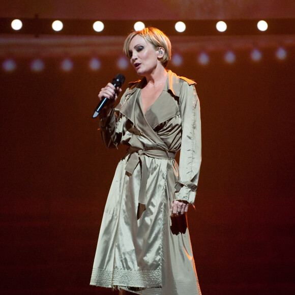 Patricia Kaas chante Piaf a l'Olympia a Paris le 26 septembre 2013.