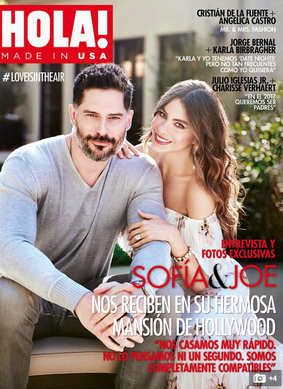 Sofia Vergara et Joe Manganiello ont accordé une interview exclusive au magazine Hola!, en kiosques au mois de janver 2017