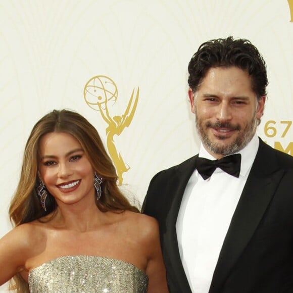 Sofia Vergara et son fiancé Joe Manganiello à La 67ème cérémonie annuelle des Emmy Awards au Microsoft Theatre à Los Angeles, le 20 septembre 2015.