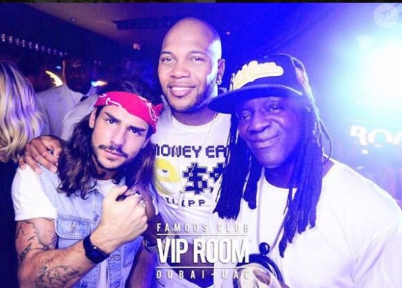 Rodolphe, candidat anonyme des "Anges 9" au VIP Room de Dubaï avec Flo Rida, Instagram, 2016