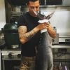 Alexis Delassaux de "Top Chef 2017" dans ses cuisines, Instagram, 2017