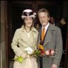 Exclusif - John Hurt et Anwen Rees-Myers lors de leur mariage à Westminster, Londres, en février 2005.