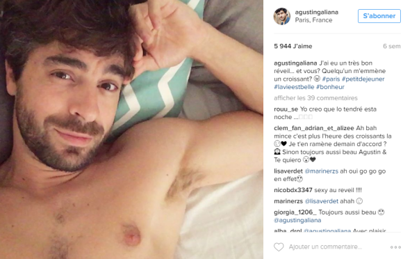 Agustin Galiana torse nu sur Instagram.