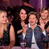 Annie Cordy, au centre entourée par Stéphanie Parejo et Vanessa Valence - Dîner de gala de l'association "Enfant Star & Match" à l'hôtel Carlton à Cannes, le 28 janvier 2017. © Bruno Bebert/Bestimage