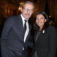 Exclusif - Lambert Wilson, Anne Hidalgo - Soirée de Gala 2017 de la Maison des Journalistes à l'hôtel de Ville de Paris le 30 janvier 2017. © Marc Ausset- Lacroix / Bestimage