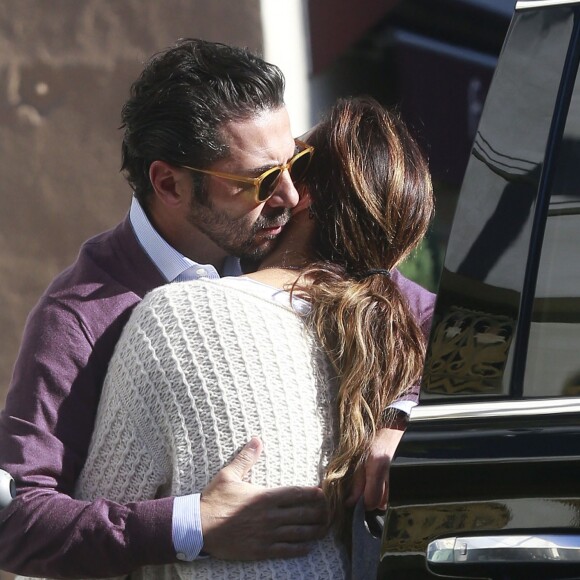 Exclusif - Eva Longoria et son mari Jose Baston sont allés prendre le petit déjeuner en amoureux à Beverly Hills, le 30 janvier 2017