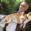 Exclusif - Fabrice Luchini et sa chienne shibuya - Arrivées à l'enregistrement de l'émission TV "Vivement Dimanche prochain" à Paris. Le 14 septembre 2016