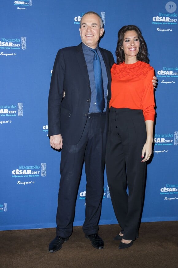 Laurent Weil et Laurie Cholewa - Déjeuner des nommés aux César 2017 au restaurant Fouquet's à Paris, le 4 février 2017. © Olivier Borde/Bestimage