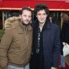 Nicolas Duvauchelle et Vincent Lacoste - Arrivées pour le déjeuner des nominations des 'César' au Fouquet's à Paris Le 4 Février 2017.