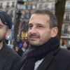 Ibrahim Maalouf et Safy Nebbou - Arrivées pour le déjeuner des nominations des 'César' au Fouquet's à Paris Le 4 Février 2017.