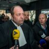 Maître Eric Dupond-Moretti, avocat de David Roquet, ex-directeur d'une filiale du groupe Eiffage, arrive pour l'ouverture du procès de proxénétisme aggravé dit de "l'affaire du Carlton" au tribunal correctionnel de Lille, le 2 février 2015.