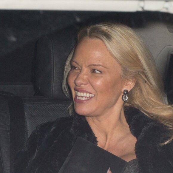 Semi-Exclusif - Pamela Anderson à la soirée de la 40ème édition "The Best Awards" à l'hôtel Four Seasons George V à Paris, le 27 Janvier 2017.