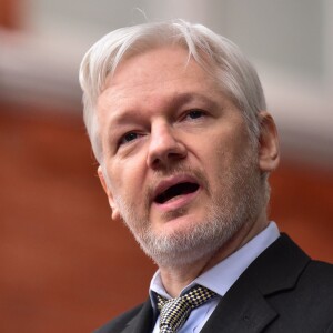 Julian Assange, le fondateur de WikiLeaks, à Londres en février 2016