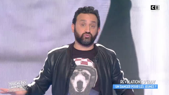 Cyril Hanouna dans "Touche pas à mon poste" sur C8. le 31 janvier 2017.