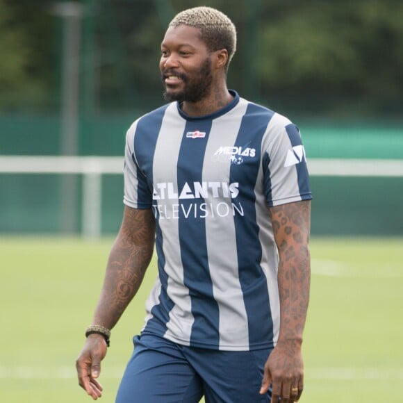 Semi-Exclusif - Djibril Cissé - People lors du tournoi de football Media Cup, un tournoi par équipe de production ou chaine de télévision, à Meudon. Le 2 juillet 2016  No Web No Blog pour Belgique et Suisse People at the Media cup tournament, one tournament per production team or TV channel, in Meudon, France02/07/2016 - 