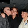 Exclusif - Fauve Hautot avec ses parents - People à la générale de la comédie musicale "Saturday Night Fever" au Palais des Sports de Paris le 9 février 2017. © Coadic Guirec - Dominique Jacovides / Bestimage