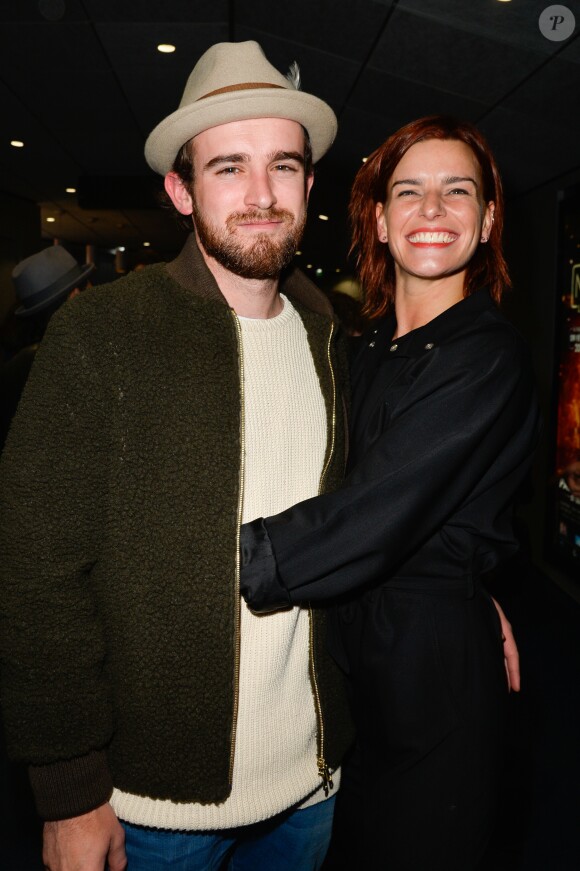 Exclusif - Fauve Hautot et son compagnon Jules Renault - People à la générale de la comédie musicale "Saturday Night Fever" au Palais des Sports de Paris le 9 février 2017. © Coadic Guirec - Dominique Jacovides / Bestimage