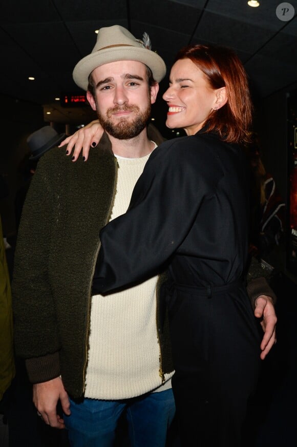 Exclusif - Fauve Hautot et son compagnon Jules Renault - People à la générale de la comédie musicale "Saturday Night Fever" au Palais des Sports de Paris le 9 février 2017. © Coadic Guirec - Dominique Jacovides / Bestimage