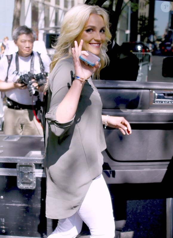 Jamie Lynn Spears quitte l'émission "Today Show" à New York le 22 juin 2016.