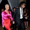Wiz Khalifa et Amber Rose arrivent à la soirée Pre-Grammy au Beverly Hilton le 11 février 2017