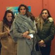 Iris Mittenaere, Miss Univers 2016, quitte le plateau de l'émission "Live with Kelly" à New York le 6 février 2017.
