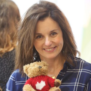 Exclusif - Faustine Bollaert - Election du Bébé Cadum 2017 lors de la "Rigoladerie Cadum, la family party engagée" en présence des marraines et de l'association "Coeur a Coeur" à Paris le 4 février 2017. © CVS/ Bestimage