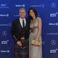 David Coulthard et sa femme Karen Minier lors de la soirée des Laureus World Sport Awards 2017 à Monaco le 14 février 2017. © Michael Alesi/Bestimage