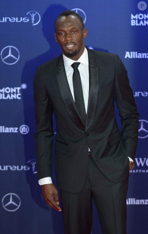 Usain Bolt lors de la soirée des Laureus World Sport Awards 2017 à Monaco le 14 février 2017. © Michael Alesi/Bestimage