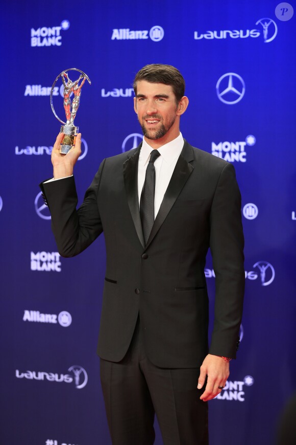 Michael Phelps - Soirée des Laureus World Sport Awards 2017 à Monaco le 14 février 2017.  Laureus 2017 World Sports Awards red carpet in Monaco on february 14, 2017.14/02/2017 - Monte Carlo