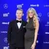 Ronan Keating et sa femme Storm Keating, enceinte - Soirée des Laureus World Sport Awards 2017 à Monaco le 14 février 2017.  Laureus 2017 World Sports Awards red carpet in Monaco on february 14, 2017.14/02/2017 - Monte Carlo