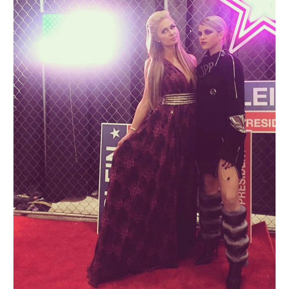 Paris Hilton et Sofia Richie lors du défilé Philipp Plein à New York le 13 février 2017