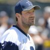 Tony Romo des Dallas Cowboys en camp d'entraînement en août 2016.