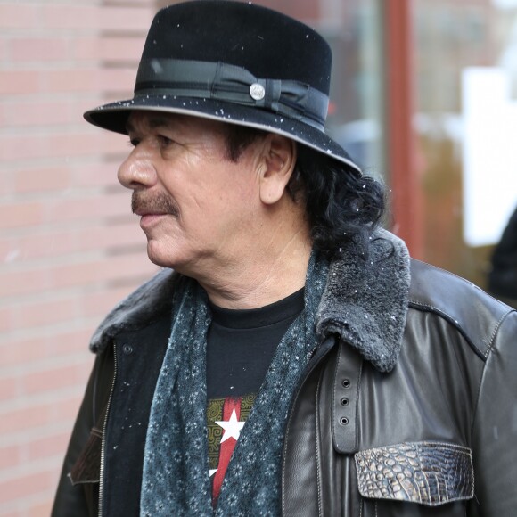 Carlos Santana - Les célébrités se baladent à Park City lors du Sundance Film Festival 2017 en Utah, le 20 janvier 2017