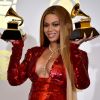 Beyonce lors de la 59e cérémonie des Grammy Awards, au Staples Center de Los Angeles, le 12 février 2017.