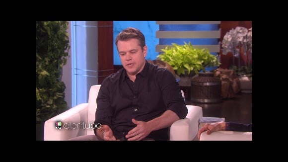Matt Damon chez Ellen DeGeneres.