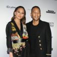 Chrissy Teigen et John Legend - Soirée de sortie du magazine Sports Illustrated Swimsuit 2017 au Center415. New York, le 16 février 2017.