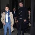 Romeo James - David Beckham en famille avec ses enfants à New York le 12 février 2017