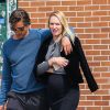 Exclusif - Candice Swanepoel enceinte se promène avec son fiancé Hermann Nicoli dans le quartier de Soho à New York, le 9 mai 2016