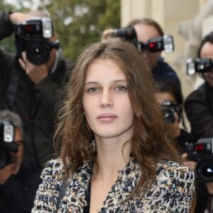 Marine Vacth - People au défilé de mode "Chanel", collection prët-a-porter printemps-été 2014, au Grand Palais a Paris le 1er octobre 2013