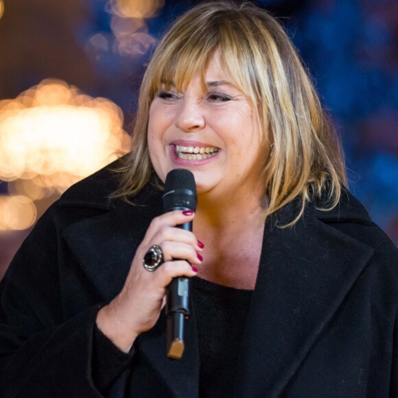 Exclusif - Michèle Bernier lors de l'enregistrement de l'émission "Toute la musique qu'on aime" à Disneyland Paris, le 12 décembre 2016 © Cyril Moreau / Bestimage