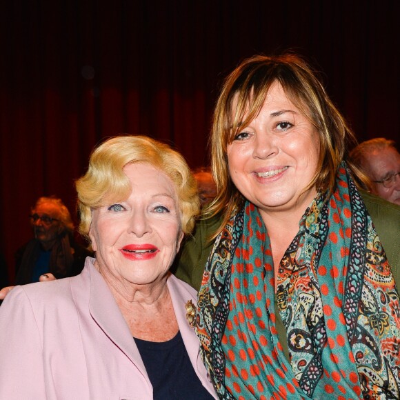 Exclusif - Line Renaud et Michèle Bernier - People à la représentation de la pièce "Pleins Feux" au théâtre Hébertot à Paris, les 6 et 7 février 2017. © Coadic Guirec/Bestimage